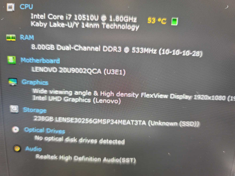 Lenovo ThinkPad X1 Carbon Gen 8 i7-10510U, 8GB DDR4, 256GB m.2 QÎ²