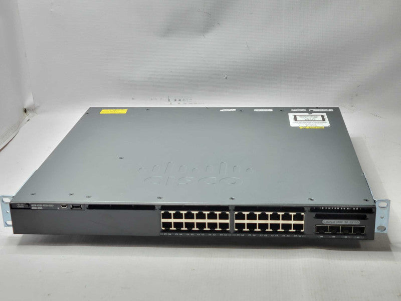 Cisco WS-C3650-24TD-S 24-Port Gigabit + 2x 10GbE IPBase Dual PSU _