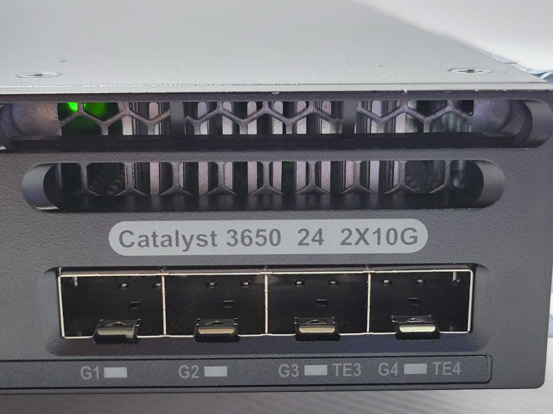 Cisco WS-C3650-24TD-S 24-Port Gigabit + 2x 10GbE IPBase Dual PSU _