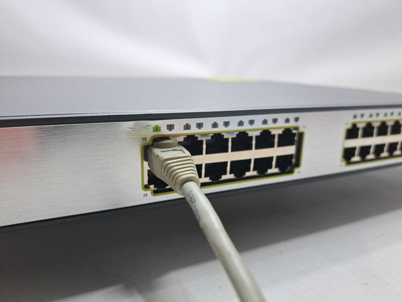 Cisco WS-C3750G-24PS-S 24 Port Gigabit PoE Network Switch Q)