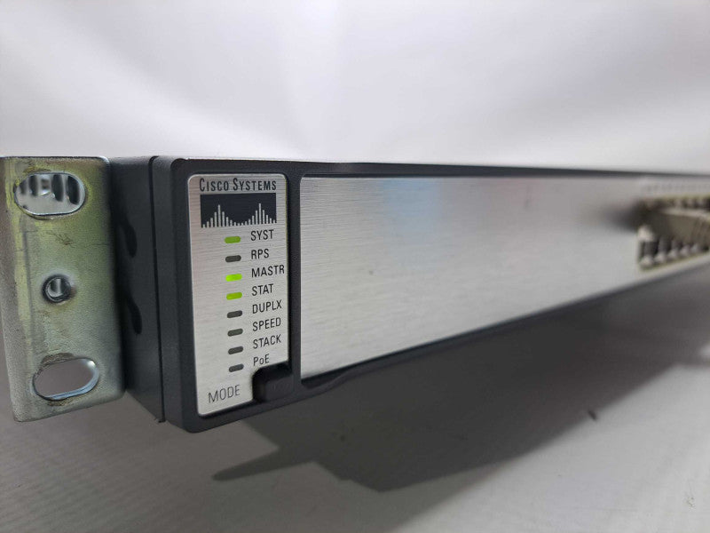 Cisco WS-C3750G-24PS-S 24 Port Gigabit PoE Network Switch Q)
