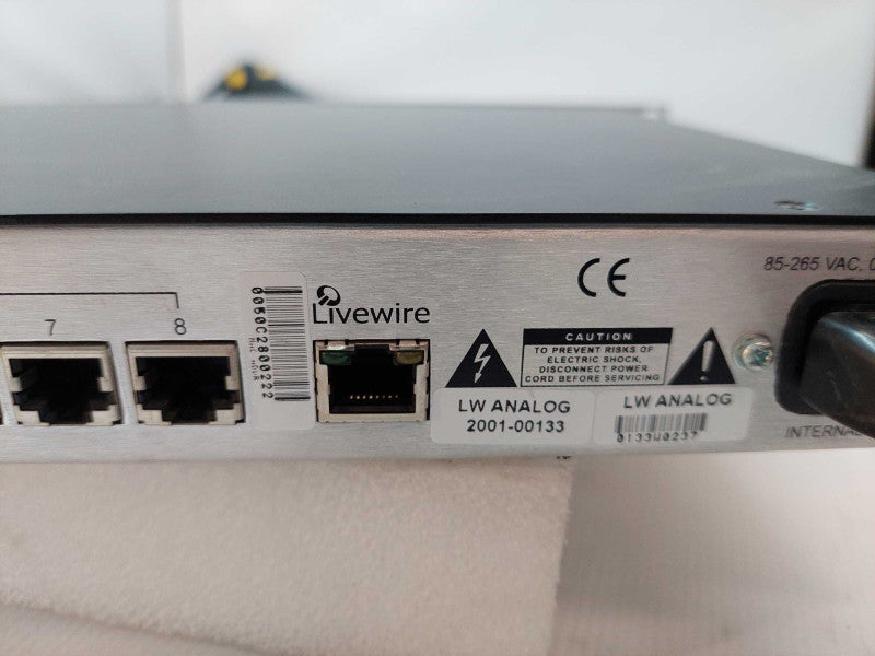 Axia Telos System Livewire 8x8 Analog Audio Node Rack Mountable
