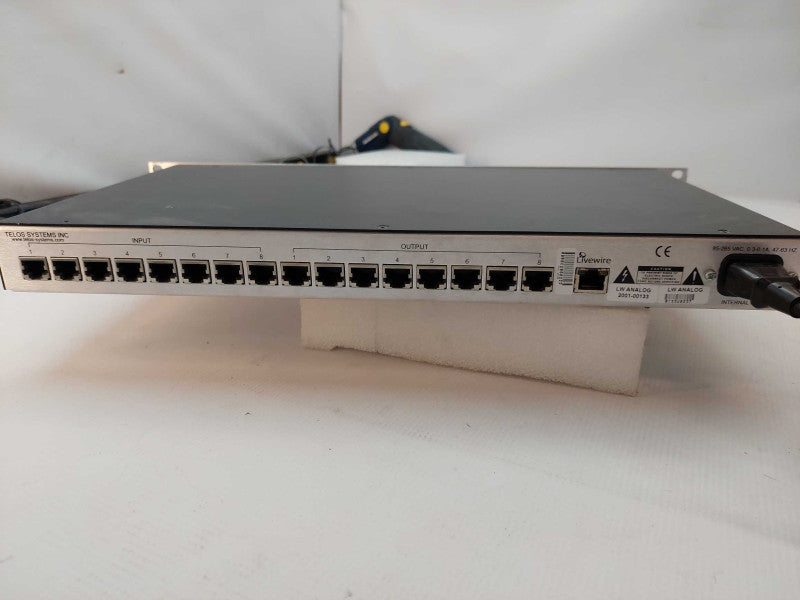 Axia Telos System Livewire 8x8 Analog Audio Node Rack Mountable