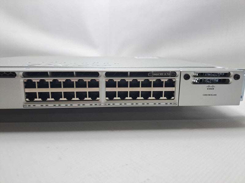 Cisco Catalyst WS-C3850-24P-S 24-Port Gigabit PoE+ Switch 1x 715W PSU Q)