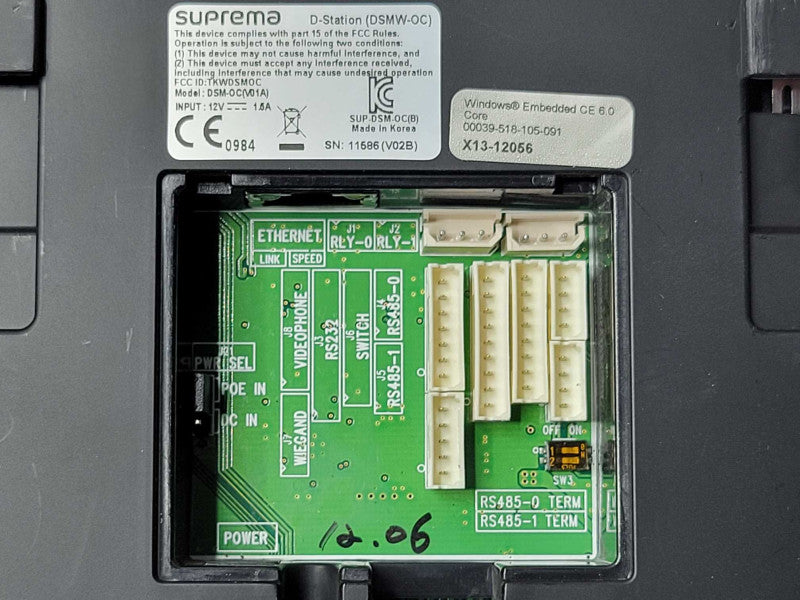 Suprema D-Station DSM-OC Fusion Biometric IP Access Control DSMW-OC _