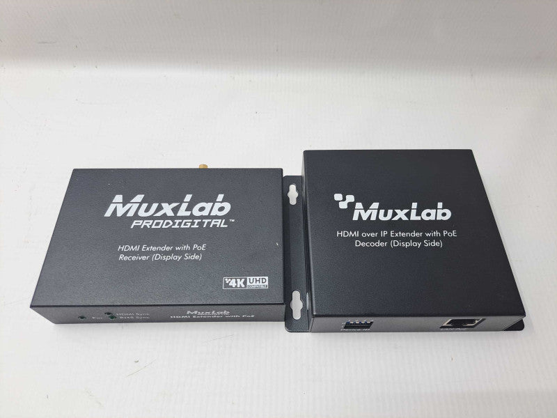 MuxLab UHD-4K HDMI over HDBaseT Lite Extender Kit with PoE )