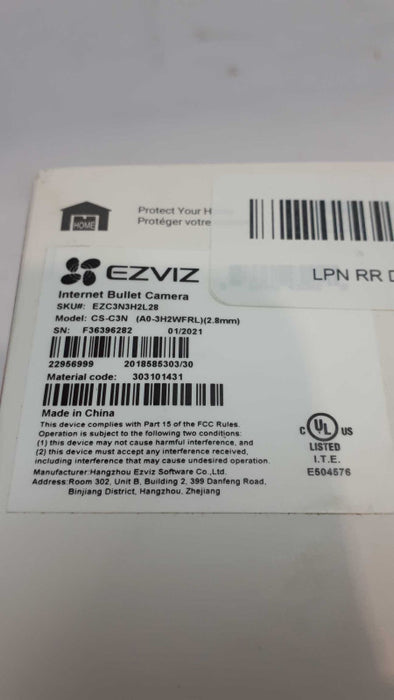 Ezviz CS-C3N White 2MP 1080P Outdoor Internet Bullet Wi-Fi Security Camera Q&