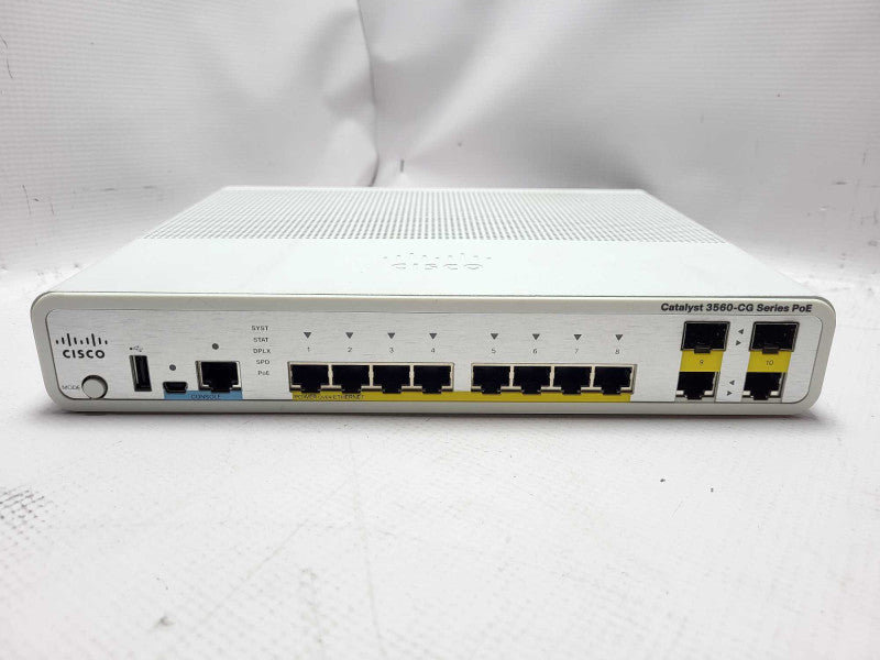 Cisco WS-C3560CG-8PC-S 8 Port Catalyst 3560-CG Series PoE Ethernet Switch $