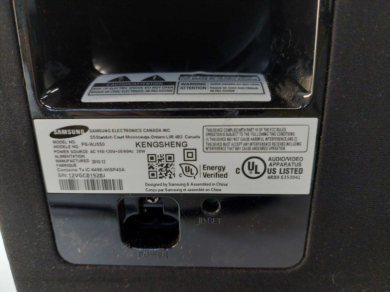 Samsung speaker Model: PS-WJ550