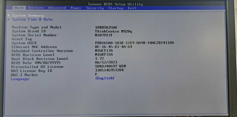 Lenovo M920q USFF Core i5-8500T @ 2.10GHz 16GB DDR4 512GB M.2 + Adapter )