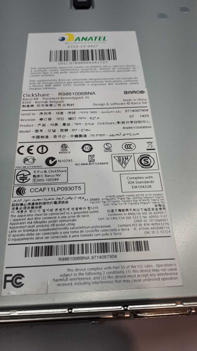 Barco ClickShare R9861006BNA Wireless Presentation &