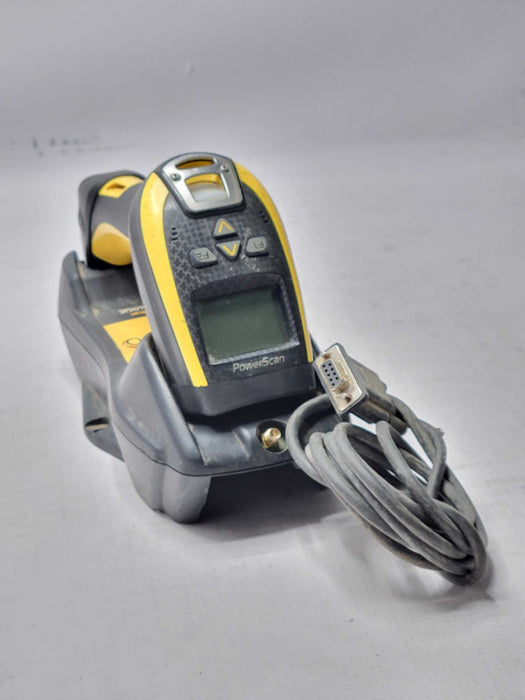 datalogic powerscan PM9600 wireless barcode scanner with Charging Base READ _