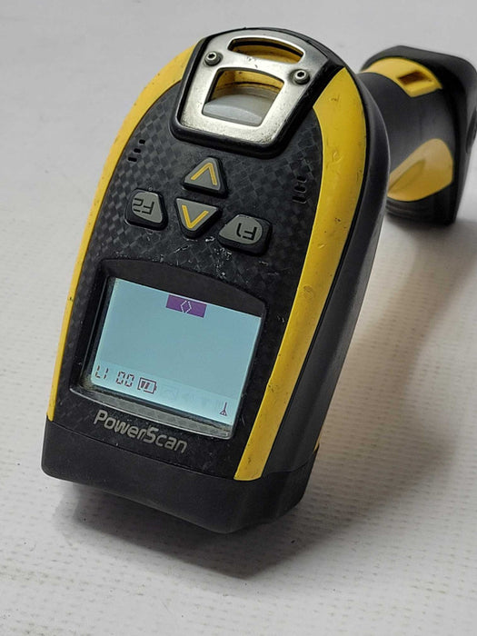 datalogic powerscan PM9600 wireless barcode scanner with Charging Base READ _