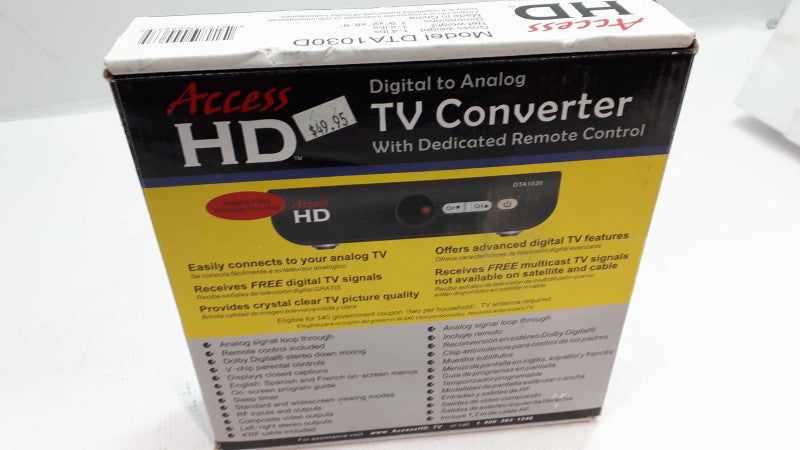 Access HD Digital to Analog TV Converter &