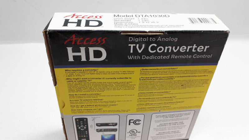 Access HD Digital to Analog TV Converter &