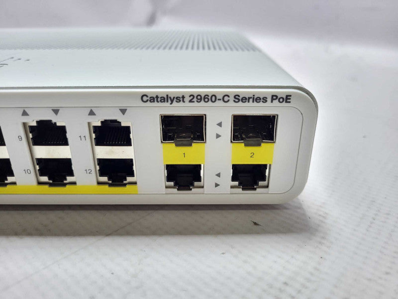 Cisco Catalyst 2960-C Series WS-C2960C-12PC-L 12-Port PoE Switch $