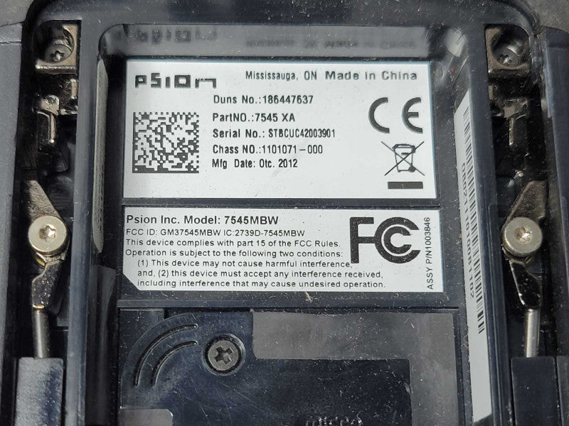 PSION 7545MBW OMNII XT15 7545 XA SCANNER / NO BATTERY, READ _
