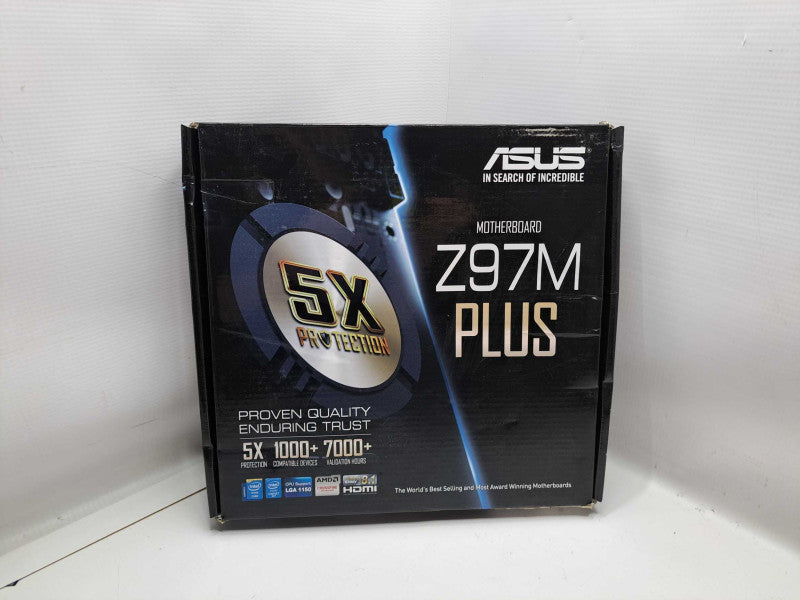 ASUS Z97M-PLUS LGA1150 Z97 HDMI USB3.0 HDMI DVI VGA Motherboard Q)