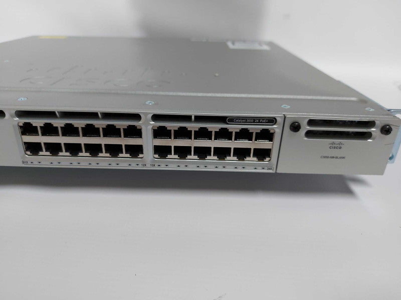 Cisco 3850 series gigabit PoE Network switch WS-C3850P-24P-S V04 Q#