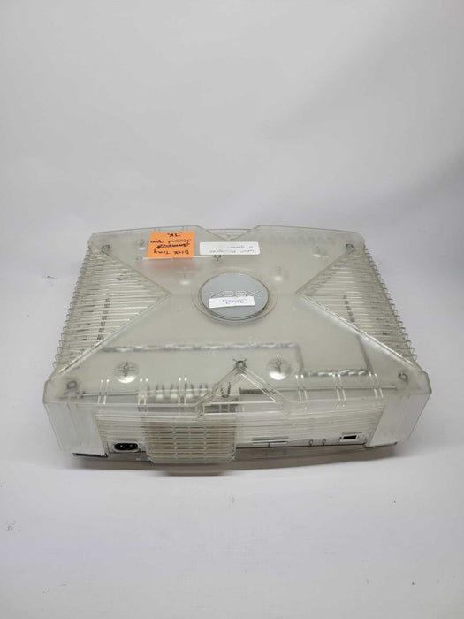 Original Xbox Crystal Clear Translucent Console Only (AS-IS PARTS)