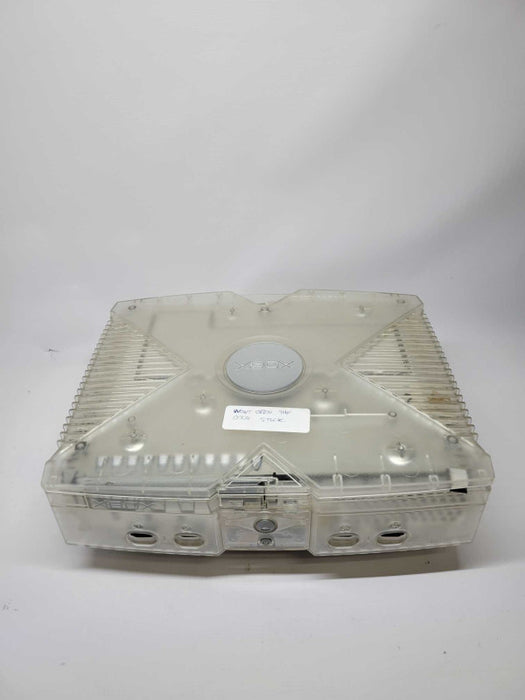 Original Xbox Crystal Clear Translucent Console Only (AS-IS PARTS)