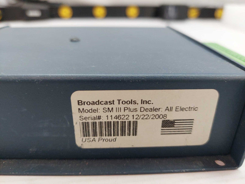 Broadcast Tools SM-III Plus Silence Monitor III Plus Model: SM III Plus