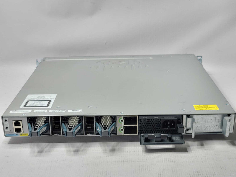 Cisco WS-C3850-24P-S 24-Port Gig PoE+ Switch 1x PWR-C1-715WAC, READ _