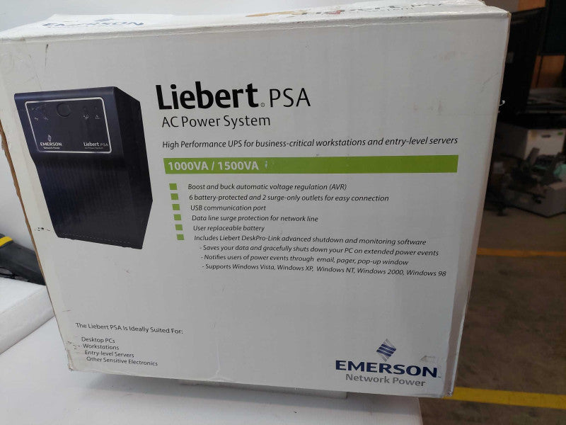 Emerson Network Power Libert PSA AC power system Model; PSA1000MT3-120U