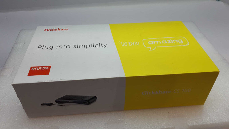 Barco clickshare cs-100 R9861510 Wireless Presentation System withy Charger &
