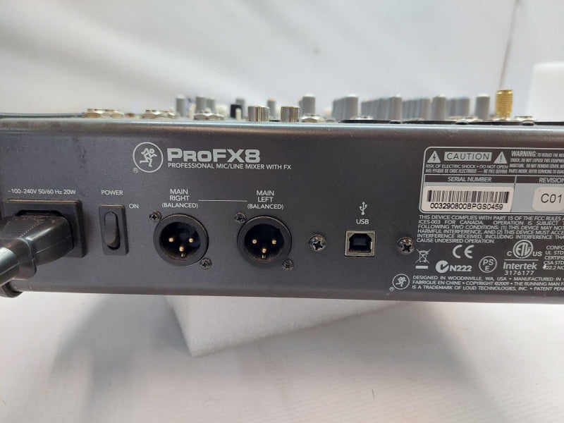 Pro FX8 Professional Mic/Line Mixer with FX