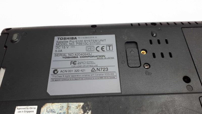 Toshiba Satellite 6100 Pro  Vintage Laptop P4 &