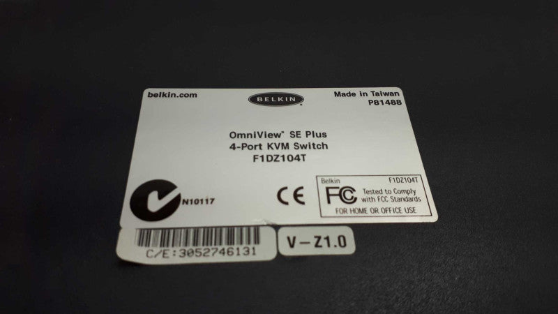 Belkin F1DZ104T OmniView SE Plus Series 4-Port KVM Switch &