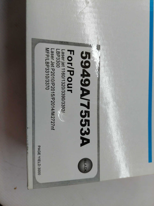 Laser Toner Cartridge BLK HP#53A (Q7553A) for LaserJet 1160/1320/3390/3392