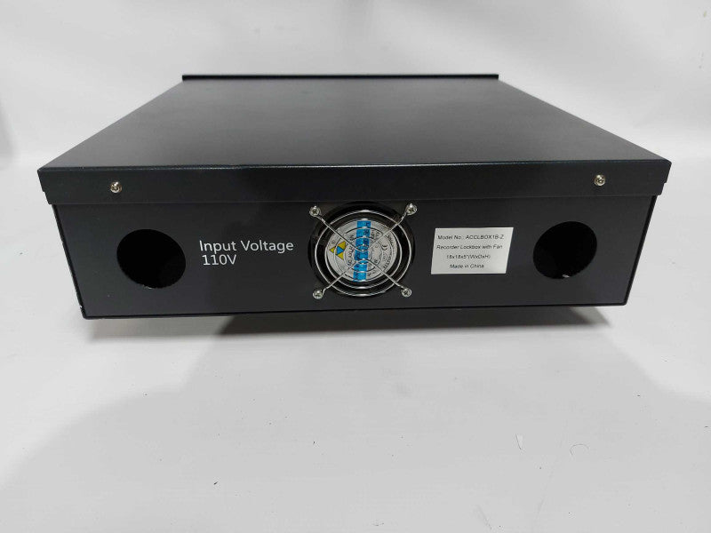 ACCLBOX1B-Z Recorder lockbox with fan - NO KEY #