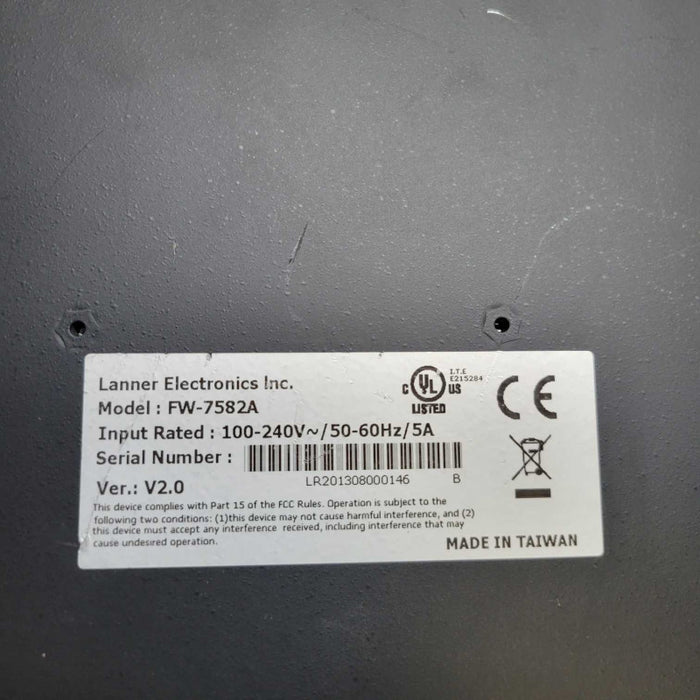 LANNER ELECTRONICS FW-7582A v2 Network Appliance