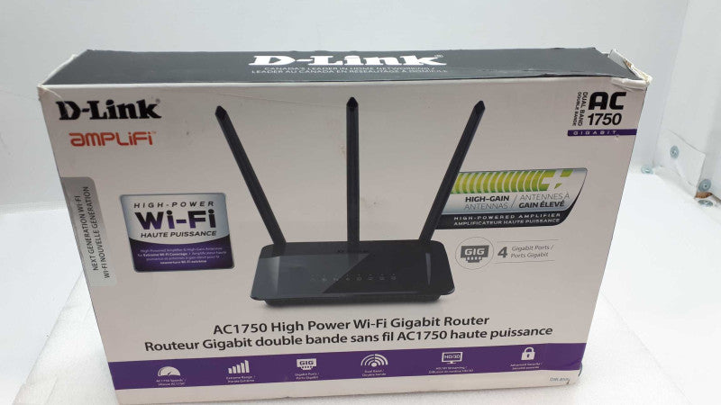 D-LINK AC1750 High Power DIR859 Dual-Band Gigabit Ethernet Wireless Router &