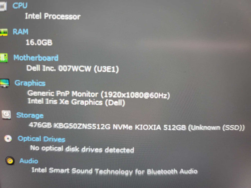 Dell Latitude 5330 Touch screen i5-1245U, 16GB DDR4, 512GB m.2 **NO Battery Î²