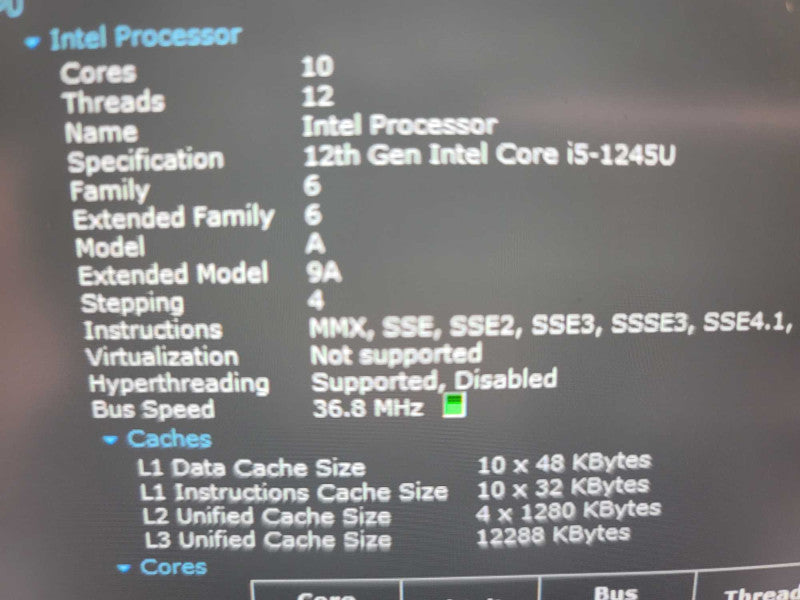 Dell Latitude 5330 Touch screen i5-1245U, 16GB DDR4, 512GB m.2 **NO Battery Î²