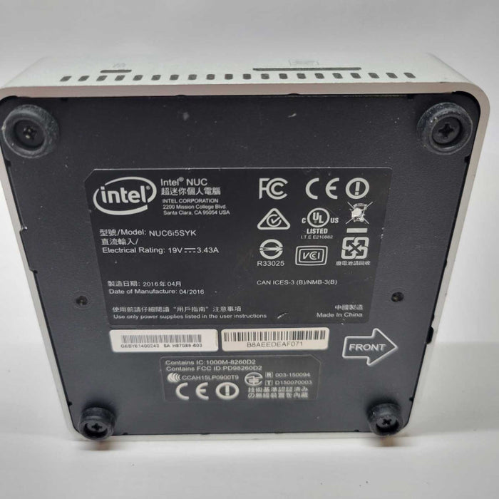 Intel NUC NUC6i6SYK Core i5-6260U | 8GB RAM NO HDD NO PWR