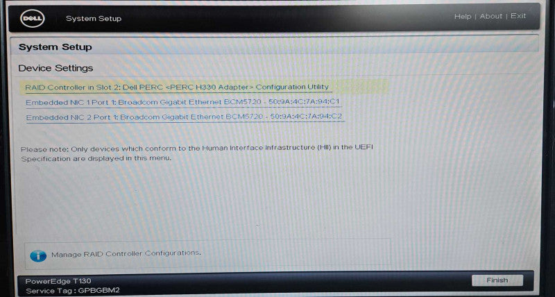 Dell PowerEdge T130 Xeon E3-1230 v6 @ 3.50GHz 16GB DDR4 H330 RAID