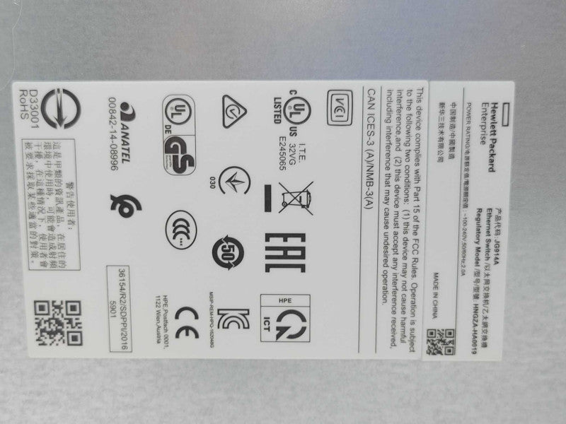 HPE JG914A OfficeConnect 1620-48G 48-Port Gigabit Ethernet Switch _