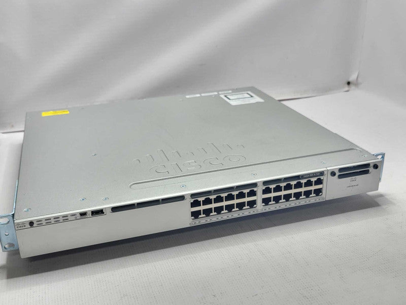 Cisco WS-C3850-24P-S 24-Port Gig PoE+ Switch 1x PWR-C1-715WAC Q_