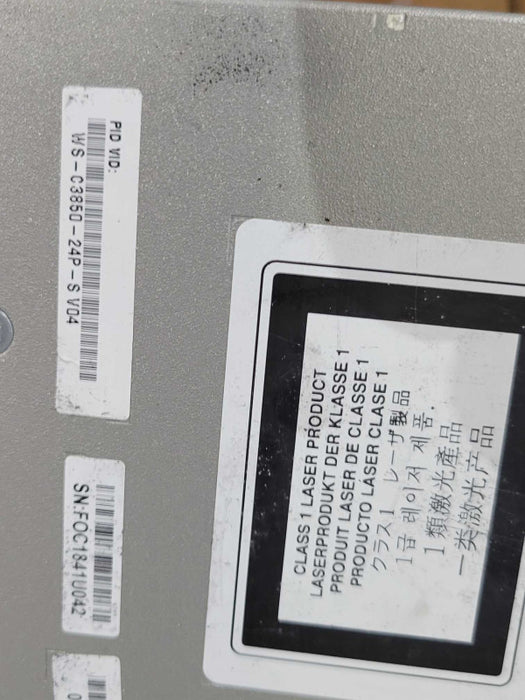 Cisco WS-C3850-24P-S 24-Port Gig PoE+ Switch 1x PWR-C1-715WAC Q_