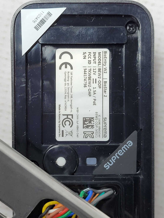 Suprema BEW2-ODP BioEntry W2 Biometric Fingerprint Access Control Device READ _