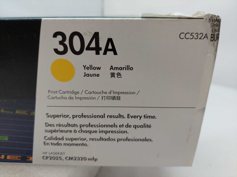 HP LaserJet 304A CC532A Yellow Toner Cartridge