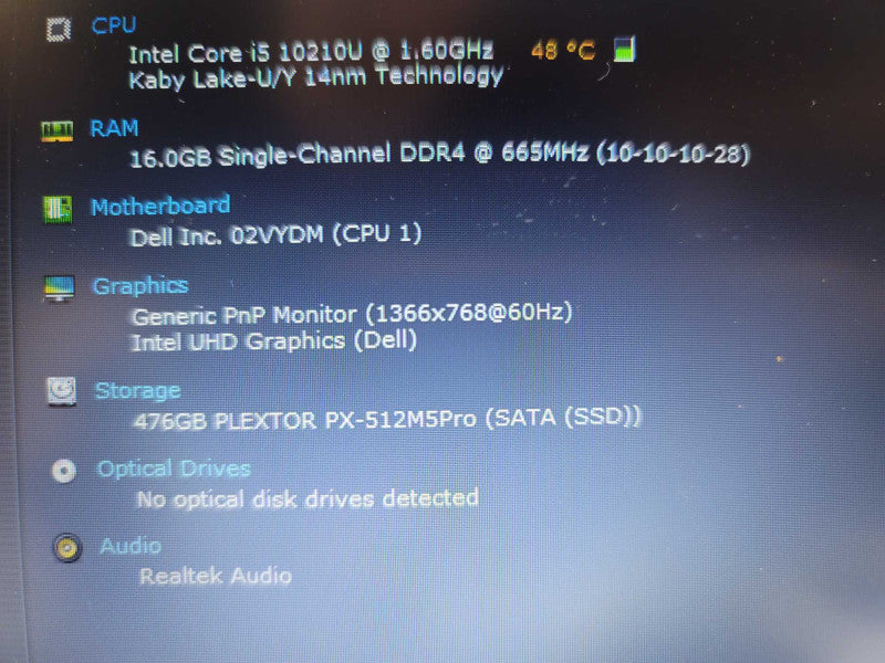 Dell Latitude 3410 i5-10210U @ 1.60GHz, 16GB DDR4, 512GB m.2  Î²
