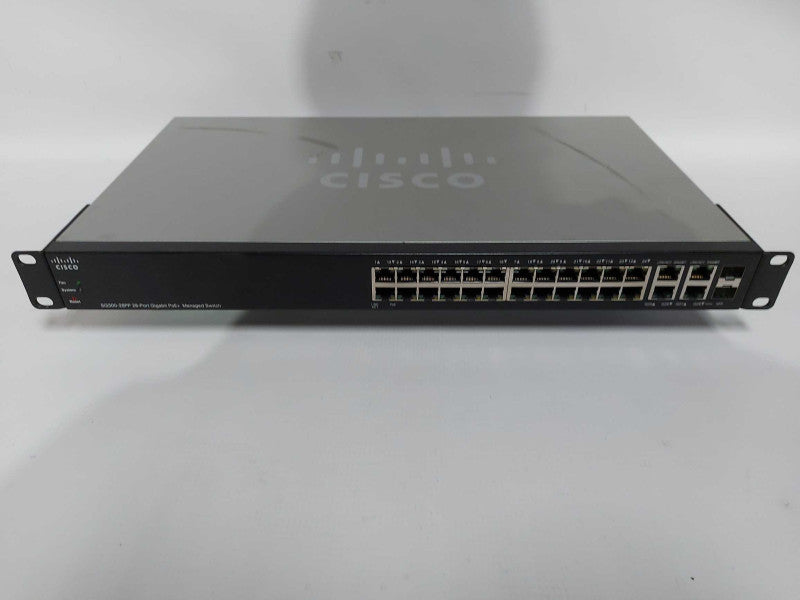 Cisco SG300-28PP 28x port gigabit PoE+ Managed Switch - factory reset #
