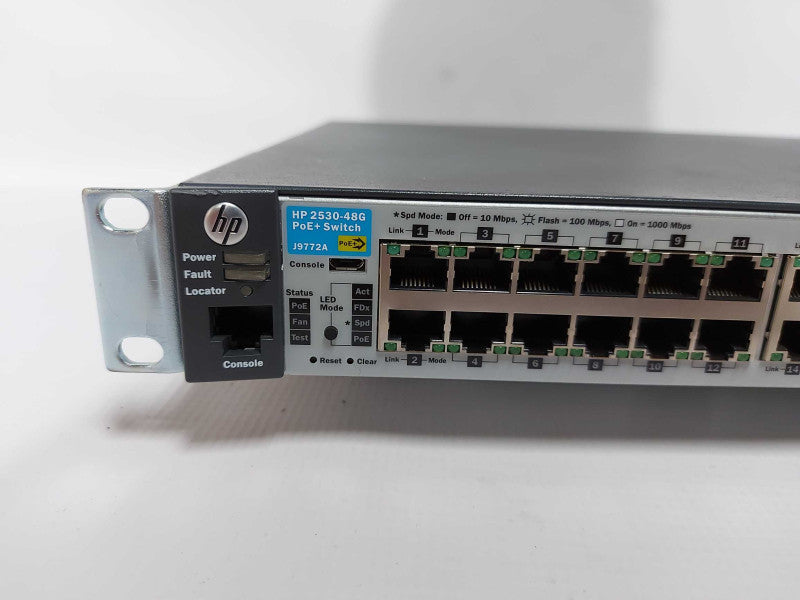 HP ARUBA 2530-48G-POE+ MANAGED SWITCH 48 PORTS GIGABIT POE+ 4x SFP J9772A #