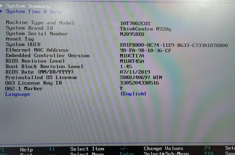 Lenovo ThinkCentre M720q i5-8400T CPU @ 1.70GHz 8GB DDR4 Ram !