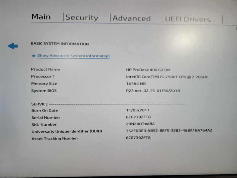 HP ProDesk 400 G3 USFF i5-7500T @ 2.70GHz 16GB DDR4 480GB SSD !